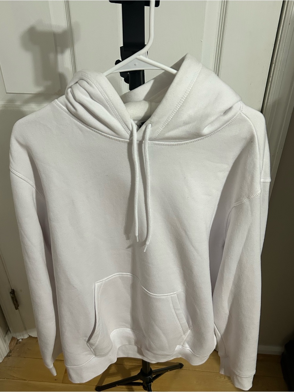 H&M White Men's Crewneck Hoodie
